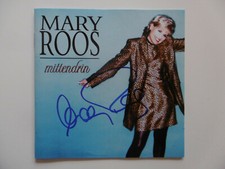 Mary Roos autograph signed CD booklet "in the middle"
