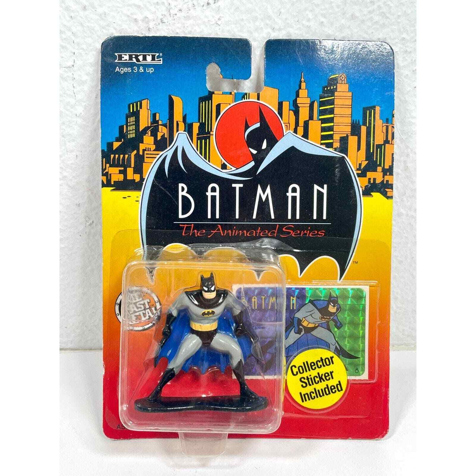 Ertl Batman Animated Series 2.5" Diecast Metal Figure W/ Collector Sticker 2469