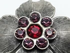 Original Vintage Antique Costume Jewelry Rhinestone MidCentury Modern Brooch Pin