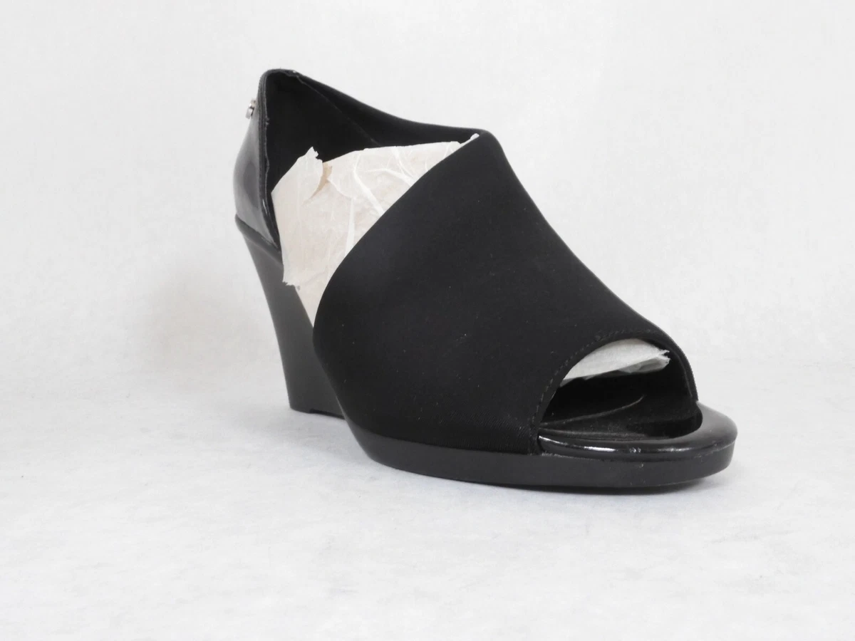 Calvin klein deals black wedges
