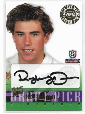 2004 Select Conquest Draft Pick Signature (DS10) Ryley DUNN Fremantle #018 ::::