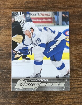 2015-16 Upper Deck Young Guns #224 Slater Koekkoek Rookie Tampa Bay Lightning RC