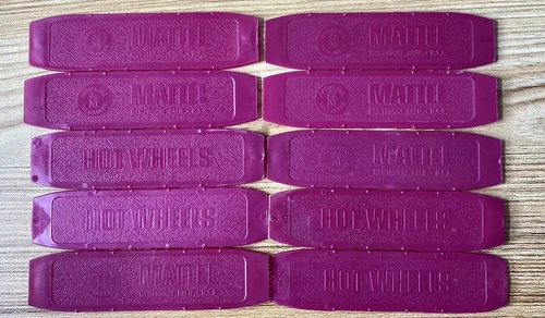 Hot Wheels Redline 1960s Track Joiners x10 Purple Accessories Connectors