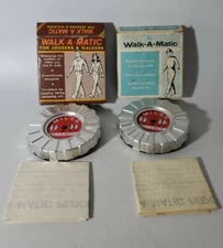 LOT OF 2 Vintage Walk-A-Matic Pedometer in Box With Instructions No. 76333 Japan