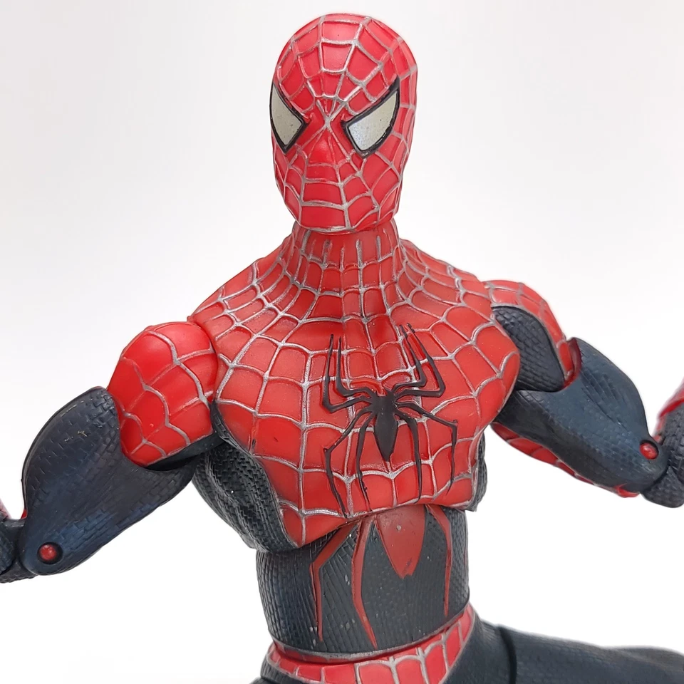 "Figura de acción articulada Spider-Man 2 La película Marvel 12"" pulgadas 2004 Spiderman" Foto 4 de 4