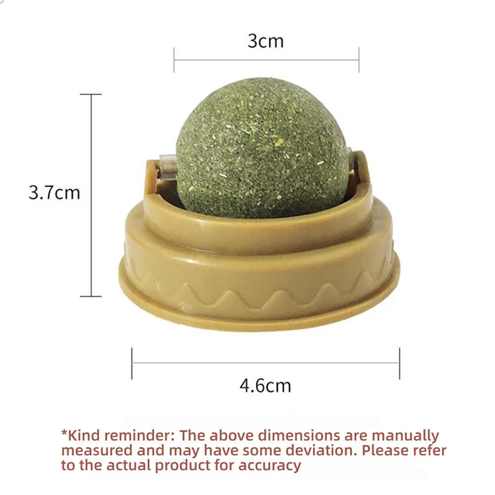 Multi-Functional Stylish 2PCS Rotating Catnip Ball Teething Chew Sticks for Cats