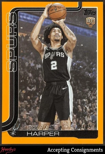 2025 Topps Basketball Orange Rainbow Dylan Harper #202