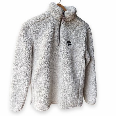 Summit Sportswear Kickoff Collection Creamy Neutral Fleece Pullover Jacket Sz S