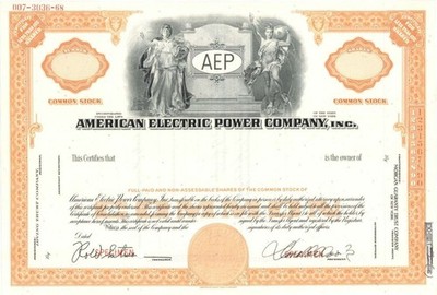 American Electric Power Company, Inc. - Specimen Stock Certificate - Specimen