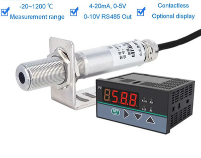 Temperature Sensor Infrared 4-20mA Transmitter Non-Contact Industrial Probe