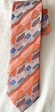 Hi Density Steven Land neck tie multicolor silk 3.5" x 58"  abstract