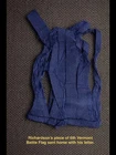 CIVIL WAR FLAG RELIC & 3 LETTERS OF KIA SOLDIER 1st Sgt. Edwin Richardson