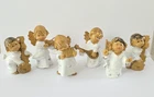 Vintage Musical Angel Figurines Italy Set of 6 Miniature 2"