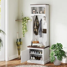 3-in-1 Hall Tree w/Shoe Storage