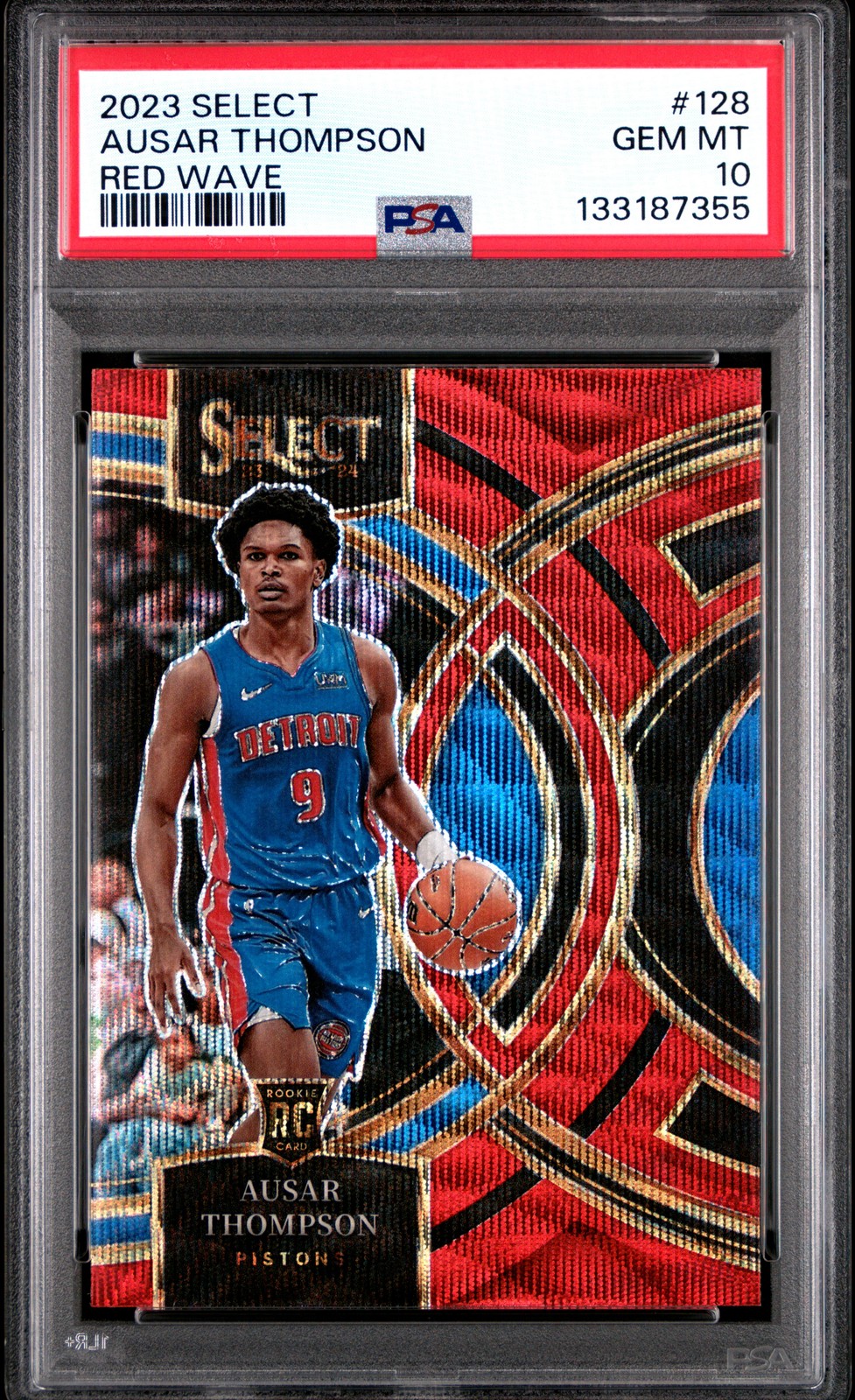 2023 PANINI SELECT RED WAVE #128 AUSAR THOMPSON PSA 10