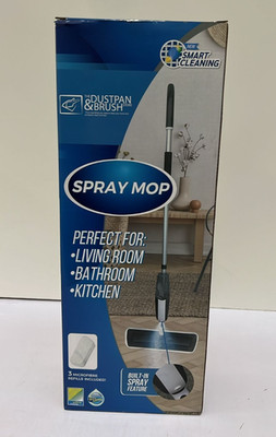 Spray Mop mit waschbaren Pads Bodenwischer mit Spray, 360° schwenkbarer Kopf, nass und trocken