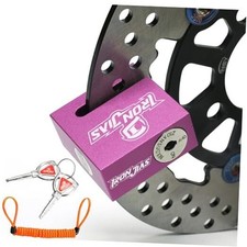 Motorcycle Disc Lock Anti-Theft Wheel Brake Lock Waterproof Alloy with Red