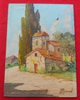 Toulon Vieux Mas Provencal - oil painting on panel!