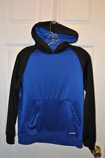 ROYAL BLUE HOODIE SWEATSHIRT IN LARGE 14-16 PERFORMANCE MATERIAL. TEK GEAR