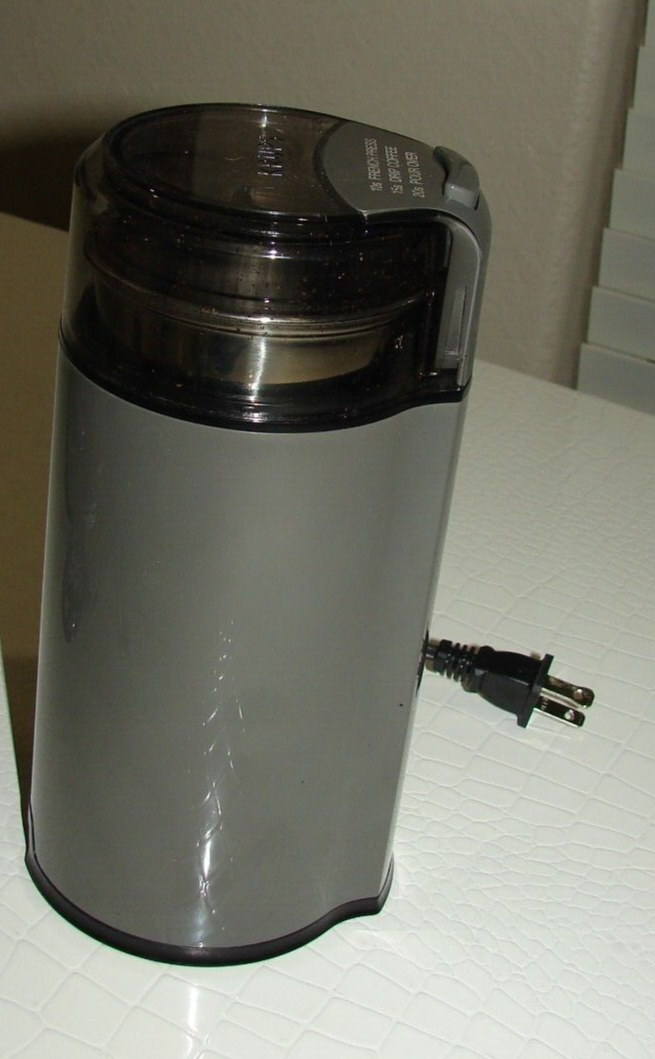 KRUPS Fast Silent Vortex Electric Coffee and Spice Blade Grinder, Grey