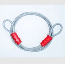 4ft Cable Bike 1/8" 3.17mm 7x19 GALVANIZED STEEL SECURITY VINYL COATED CABLE