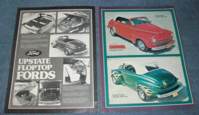 1948 Ford Convertible Vintage Street Rod Article ''Upstate Floptop Fords''
