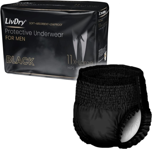 Incontinence Underwear for Men, Premium Black Series, Ultimate Leak Protection,  - Picture 1 of 8