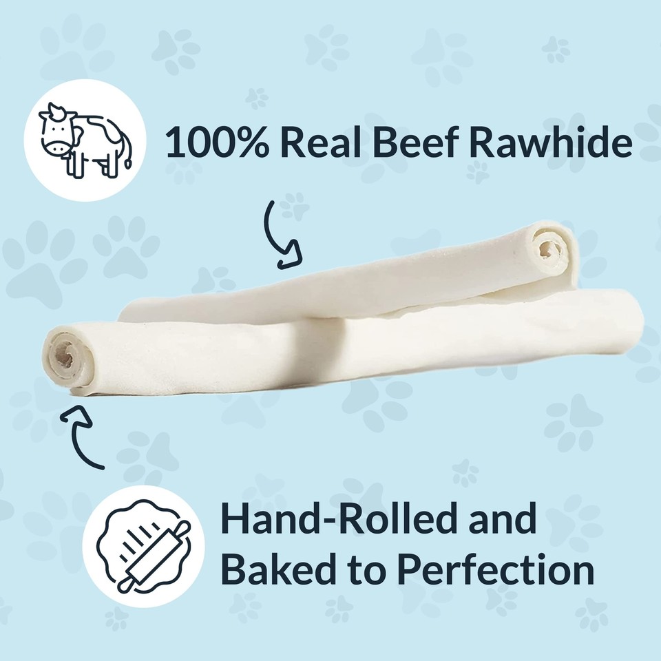 1011" Skinny Stick Dog Rawhide Chews Pack of 50 Long Lasting