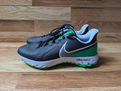 Nike React Infinity Pro Men's Size 7.5 Golf Shoes Black Green Spark CT6620-001