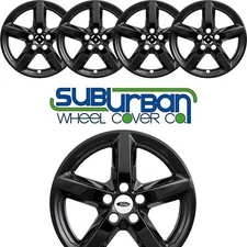 2016-2019 Ford Explorer # IMP-419BLK 18" Alloy Wheel GLOSS BLACK Wheel Skins SET