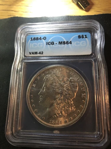 1884 O Morgan Dollar ICG-MS64 VAM-42 M/M on the Ribbon 🎀