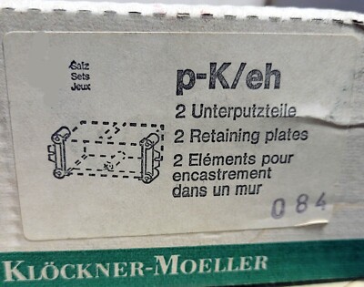 2 Stück Moeller Unterputzteile p-K/eh NEU/OVP