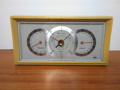 #ad #ad Swift Instruments Desk Weather Station Temperature Pressure Humidity Vintage USA $19.25