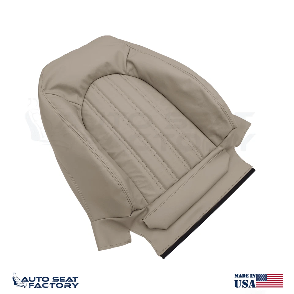 2001 - 2005 Fits Jaguar XK8 RIGHT Top & Bottom AGD Oatmeal Leather Seat Covers - Image 4 of 4