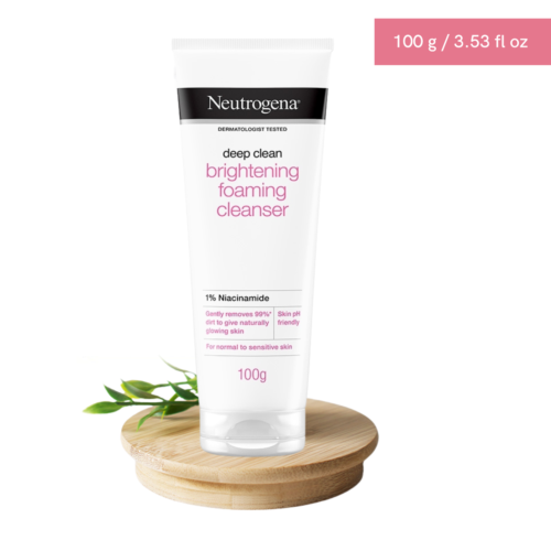 NEUTROGENA Deep Clean Brighten Foam Cleanser Pore Niacinamide Glowing Skin 100gr - Picture 1 of 23