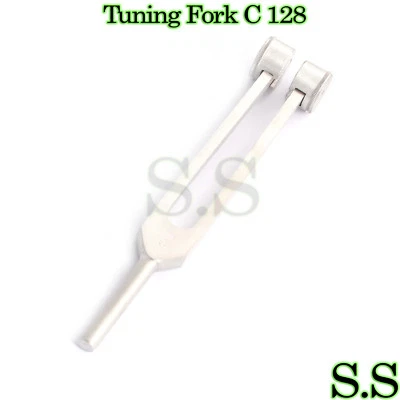 S.S AMT 128 Hz Medical-Grade Tuning Fork Instrument with Fixed Weights, Non-Magnetic