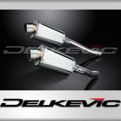 Yamaha TDM900 2002-2013 225mm Oval Stainless Exhaust Silencer Can Kit - Photo 1/4