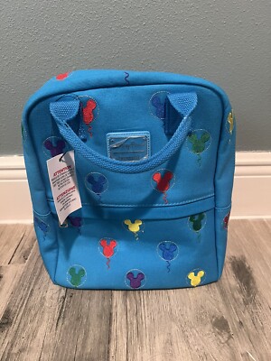 Disney Parks Loungefly Mickey Mouse Balloons Blue Canvas