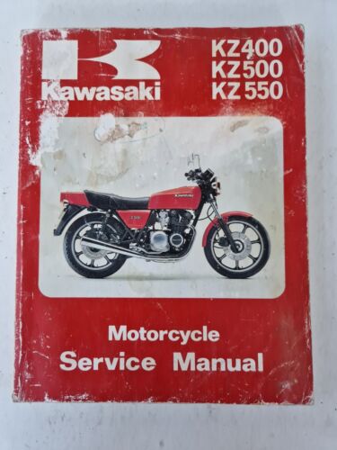 Kawasaki KZ400 KZ500 KZ550 Motorcycle Service Manual 1979 to 1980 Genuine part - Picture 1 of 24