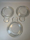 Pyrex P-150-C Clear Glass Lids for Corning Ware Grab It Bowl (LOT OF 3)