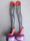 2x Hamburger Mary’s Novelty Leg Drink Cup/Bank Set Red Heels Fishnet Stockings