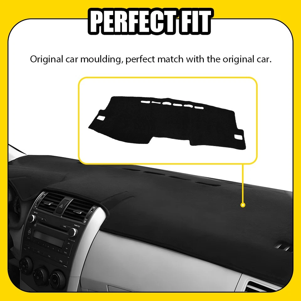 Protector solar interior alfombrilla cubierta salpicadero apta para Toyota Corolla 2009-2013 1-5X Foto 4 de 4