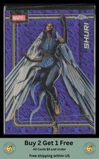 Shuri 2026 Topps Chrome Marvel Comics #154 Purple Shimmer Refractor /75