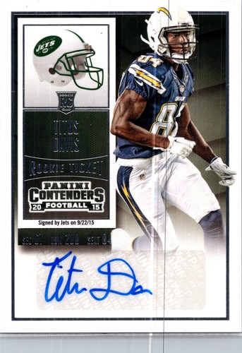 Titus Davis [Helmet Autograph] #155 card
