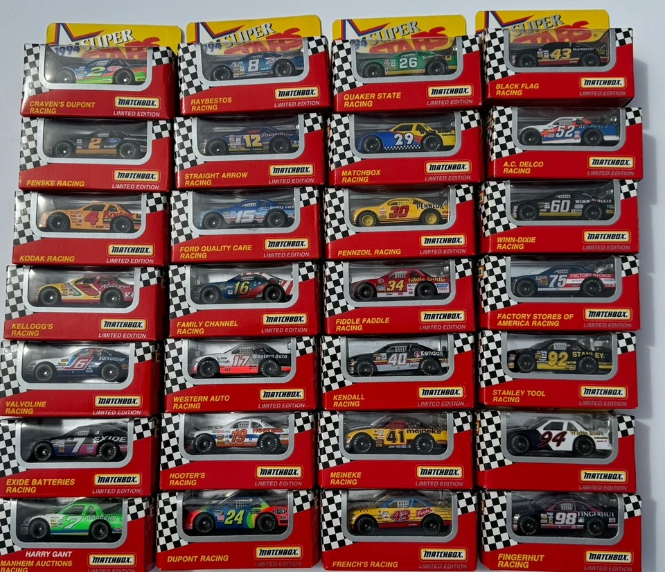 Lot Of 28 1994 Matchbox NASCAR Racing Superstars Series II Cars Limited Edition - Image 3 of 4