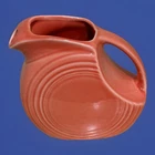 Fiesta Orange Juice Disc Pitcher Small 5.5" Retired Fiestaware HLC USA Disk
