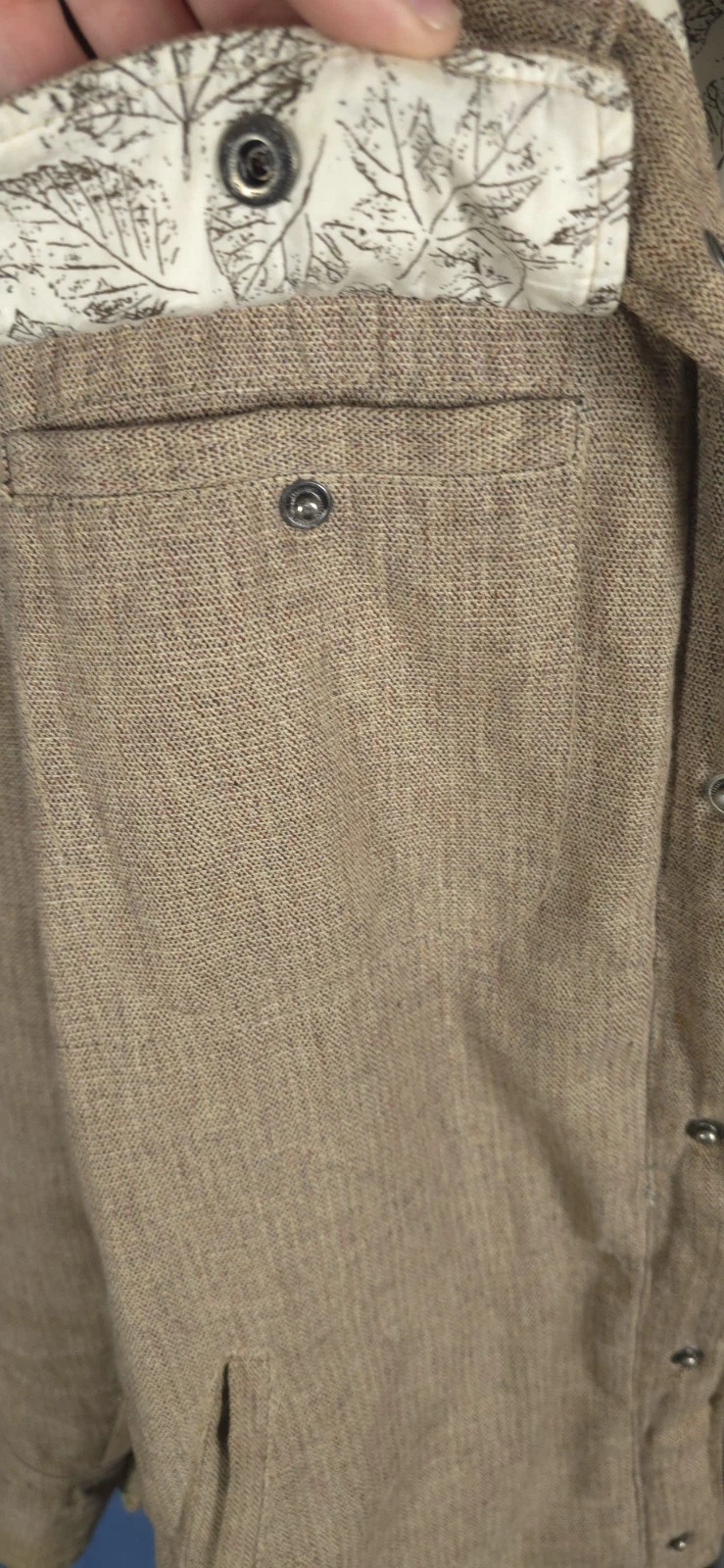 Vintage Planet Earth Hemp Blend Jacket Mens Medium Tan Utility Skate Gorpcore image 14
