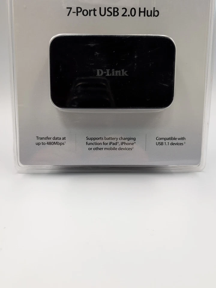 USB Hub D-Link DUB-H7/E USB 2.0 Black - Image 2 of 4