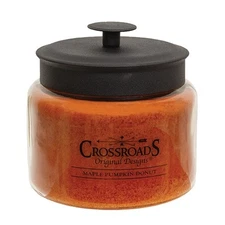 Crossroads Candle Jar 3 Wick Maple Pumpkin Donut 48 oz.~ Home Decor