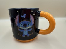 Taza de café Halloween Disney "STITCH" "Give Me Candy" 20 OZ nueva con etiqueta sello